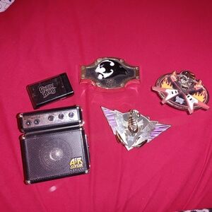 Guitar Hero Belt Buckles and Air Guitar Amp Set
